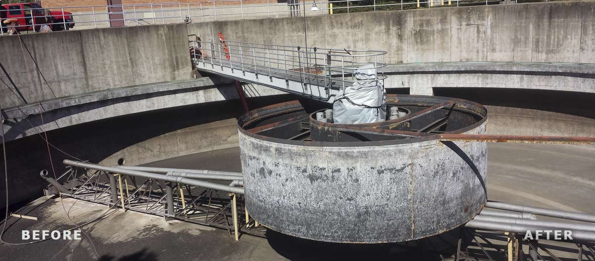 water treatment plant before refurbishment