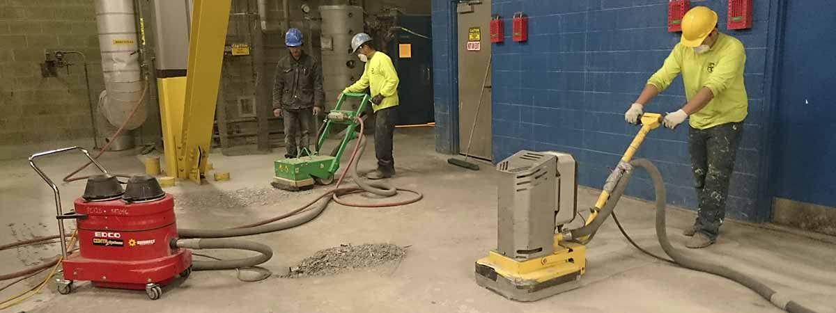 sandblasting and floor prep